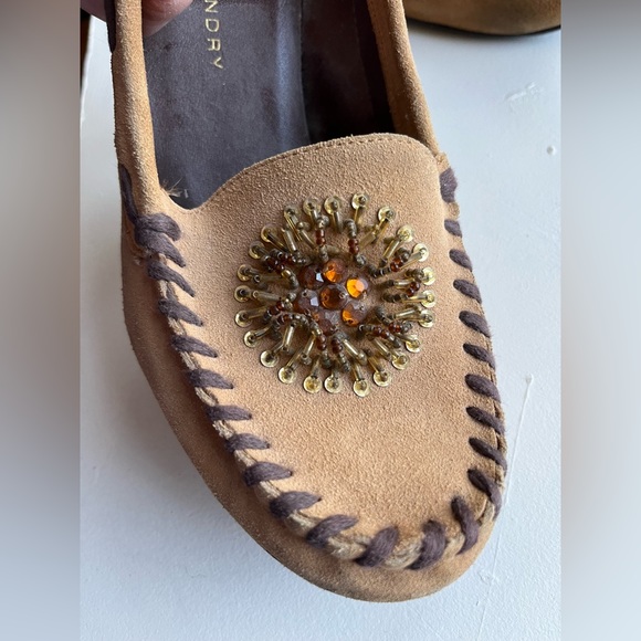 Steve Madden - Beaded Leather High Heel Moccasins - Size 10M - Picture 2 of 4